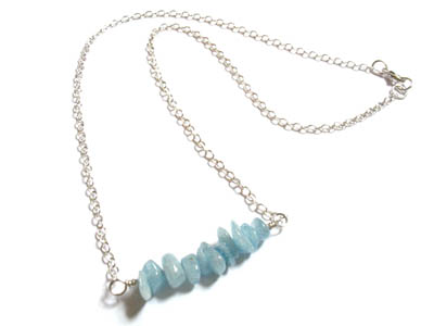 Aquamarine Necklace Set