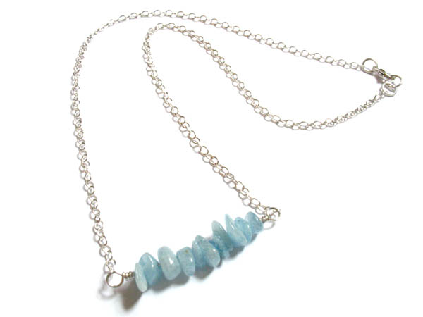 Aquamarine Necklace and Earrings