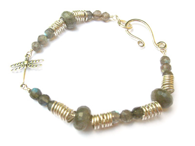 Labradorite and Sterling Silver Bracelet